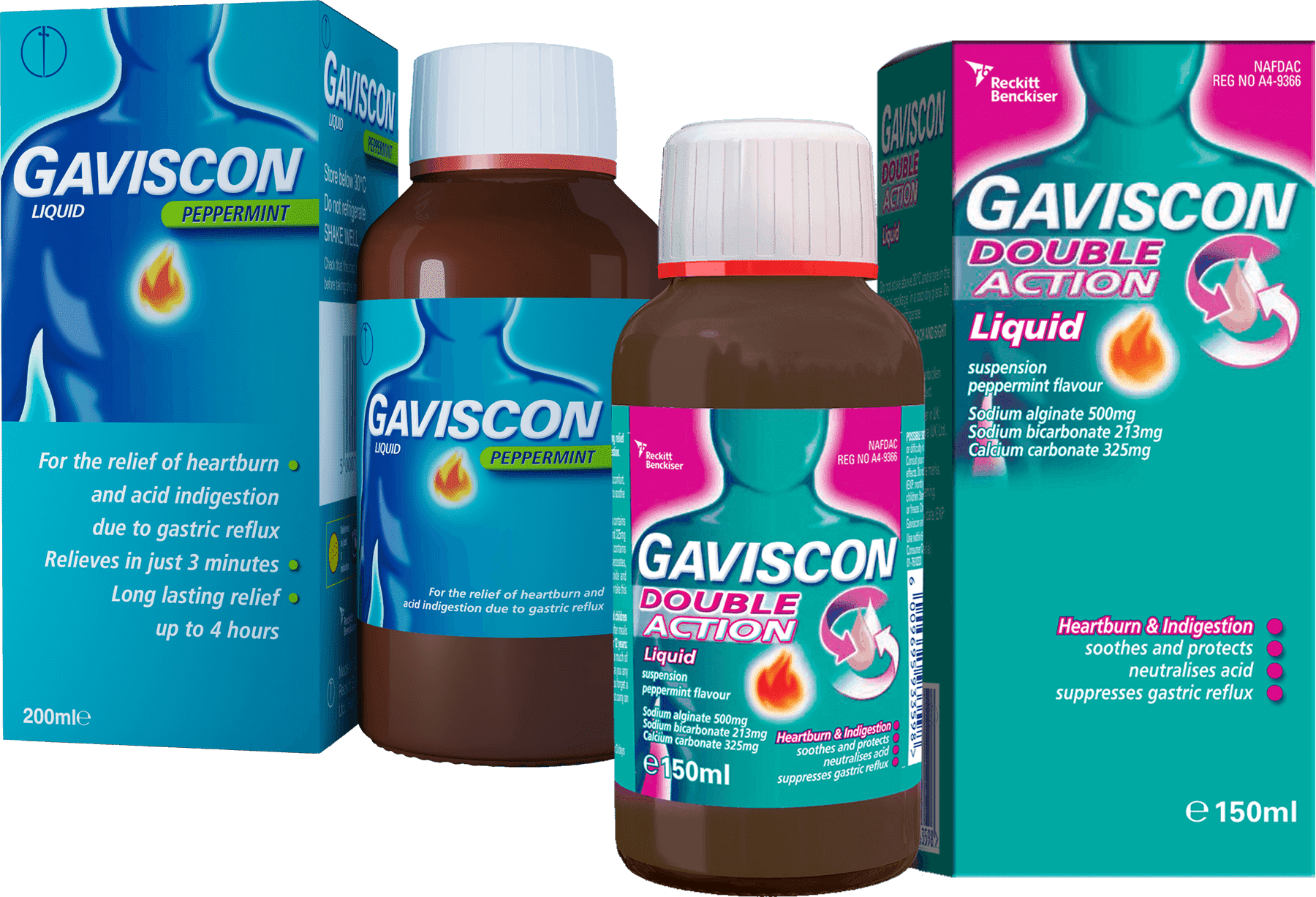 Fast acting heartburn and indigestion relief Gaviscon